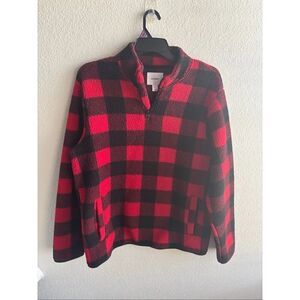❤️Old Navy Women’s Plaid Sherpa Pullover XL